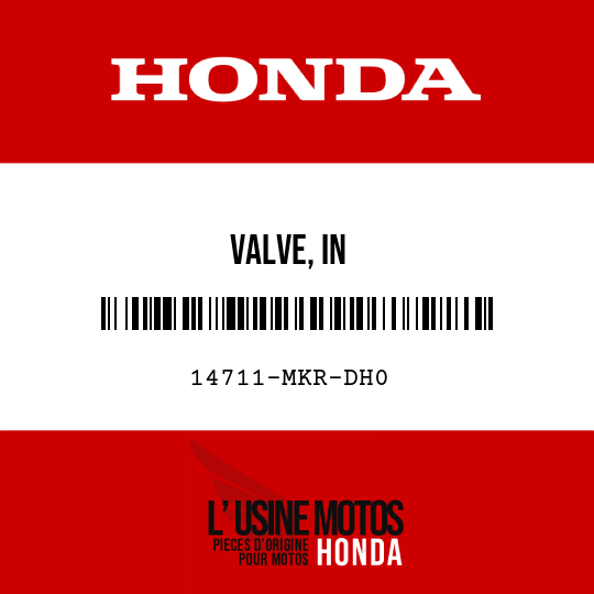 image de 14711-MKR-DH0 VALVE, IN
