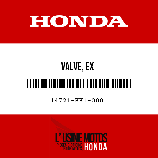 image de 14721-KK1-000 VALVE, EX