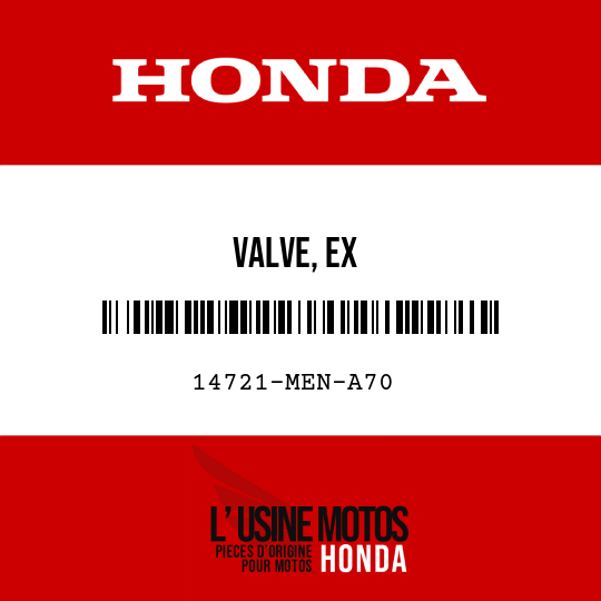 image de 14721-MEN-A70 VALVE, EX