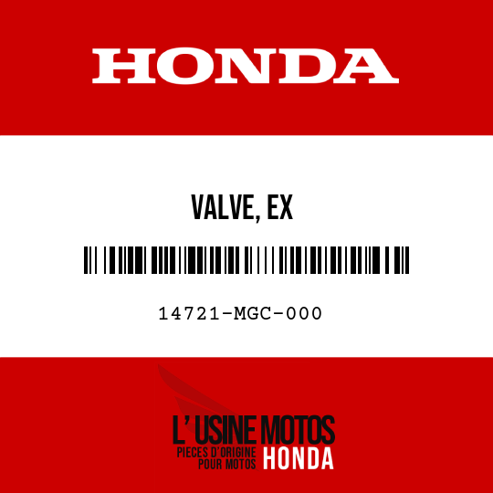 image de 14721-MGC-000 VALVE, EX