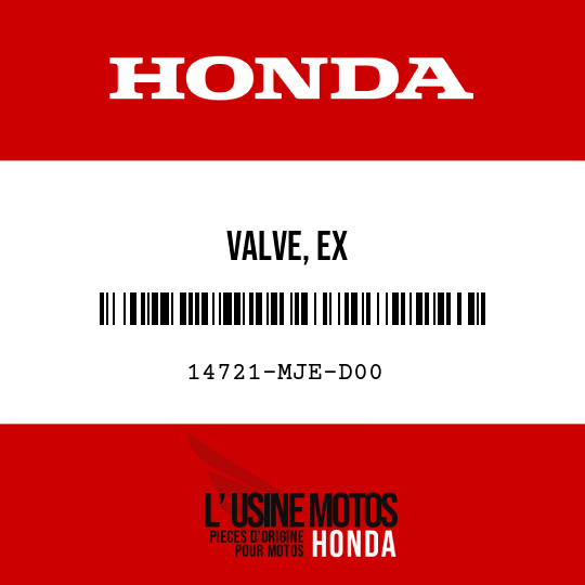 image de 14721-MJE-D00 VALVE, EX