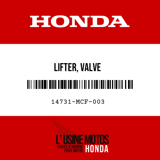 image de 14731-MCF-003 LIFTER, VALVE