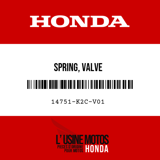 image de 14751-K2C-V01 SPRING, VALVE