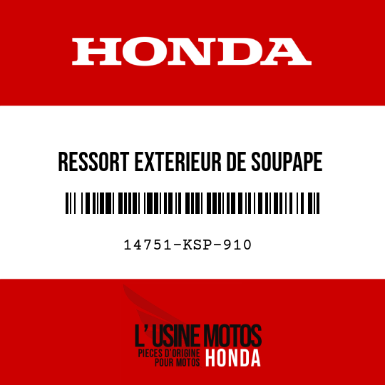 image de 14751-KSP-910 RESSORT EXTERIEUR DE SOUPAPE