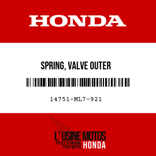 image de 14751-ML7-921 SPRING, VALVE OUTER