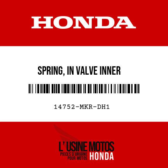 image de 14752-MKR-DH1 SPRING, IN VALVE INNER