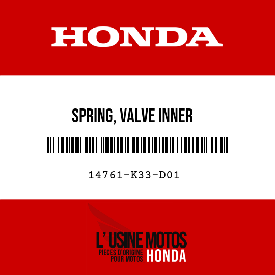 image de 14761-K33-D01 SPRING, VALVE INNER