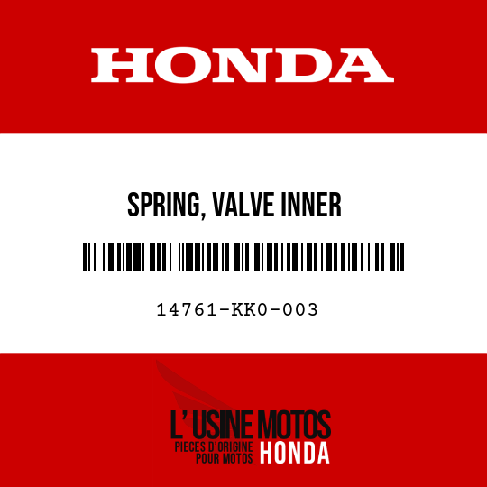 image de 14761-KK0-003 SPRING, VALVE INNER