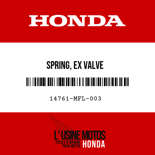 image de 14761-MFL-003 SPRING, EX VALVE