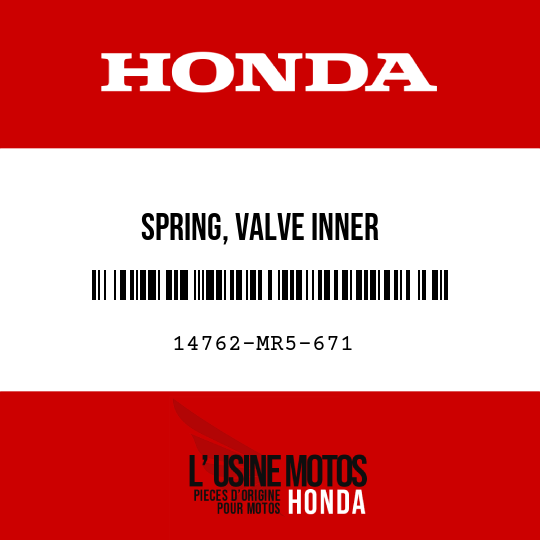 image de 14762-MR5-671 SPRING, VALVE INNER