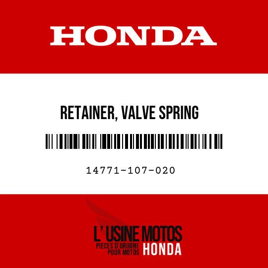 image de 14771-107-020 RETAINER, VALVE SPRING
