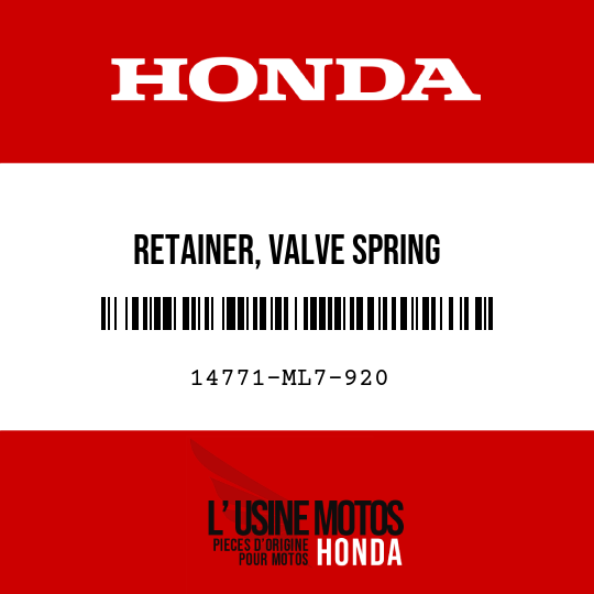 image de 14771-ML7-920 RETAINER, VALVE SPRING