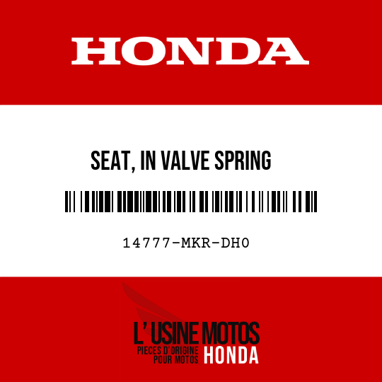 image de 14777-MKR-DH0 SEAT, IN VALVE SPRING