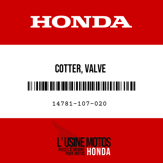 image de 14781-107-020 COTTER, VALVE