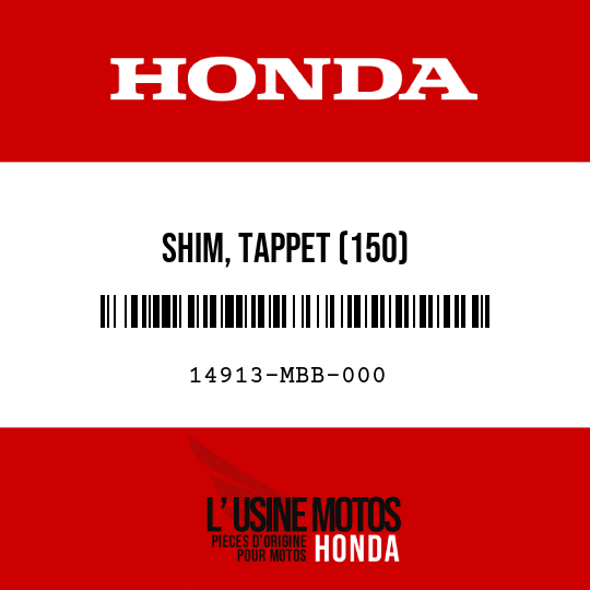 image de 14913-MBB-000 SHIM, TAPPET (150)