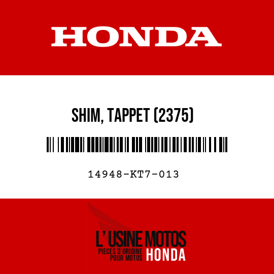 image de 14948-KT7-013 SHIM, TAPPET (2375)