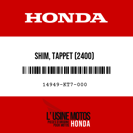 image de 14949-KT7-000 SHIM, TAPPET (2400)