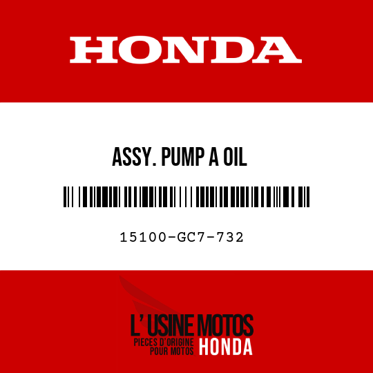 image de 15100-GC7-732 ASSY. PUMP A OIL