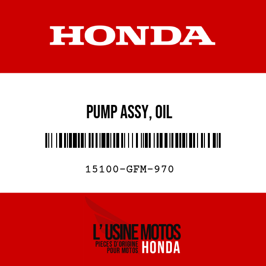 image de 15100-GFM-970 PUMP ASSY, OIL