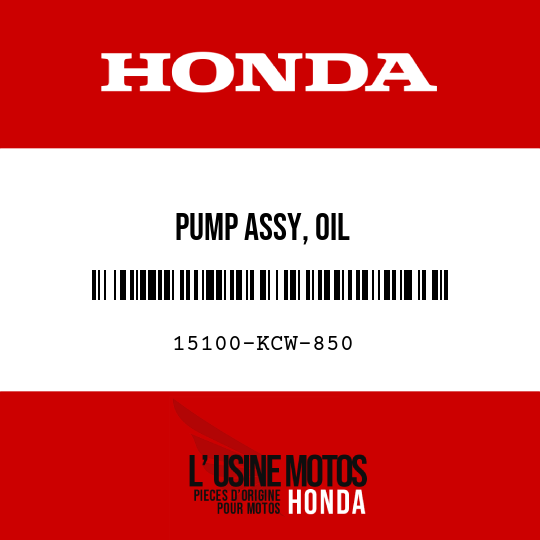 image de 15100-KCW-850 PUMP ASSY, OIL
