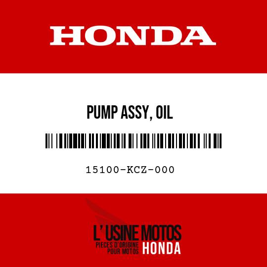 image de 15100-KCZ-000 PUMP ASSY, OIL