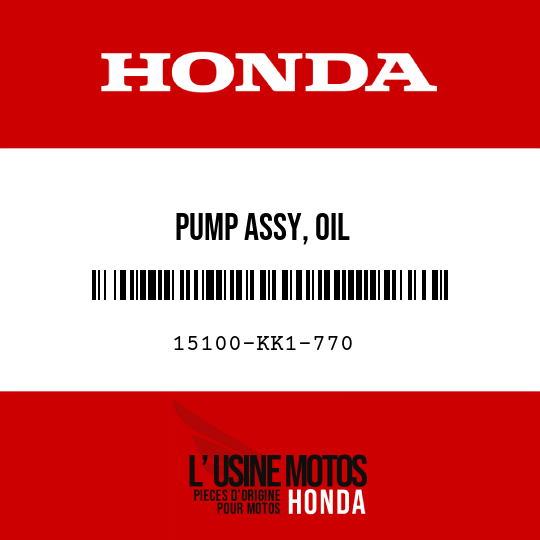 image de 15100-KK1-770 PUMP ASSY, OIL