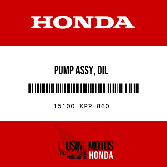 image de 15100-KPP-860 PUMP ASSY, OIL