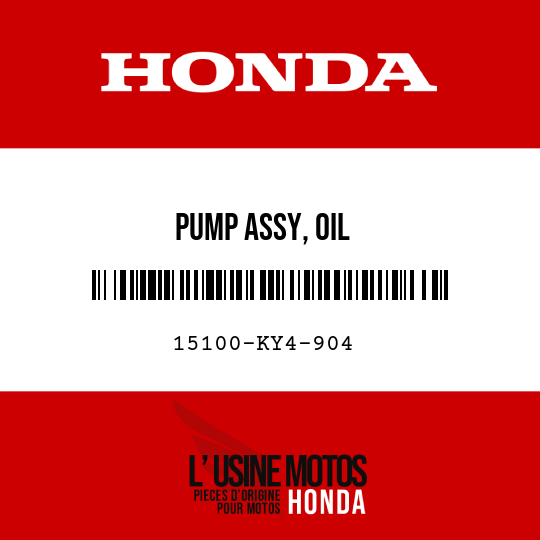 image de 15100-KY4-904 PUMP ASSY, OIL