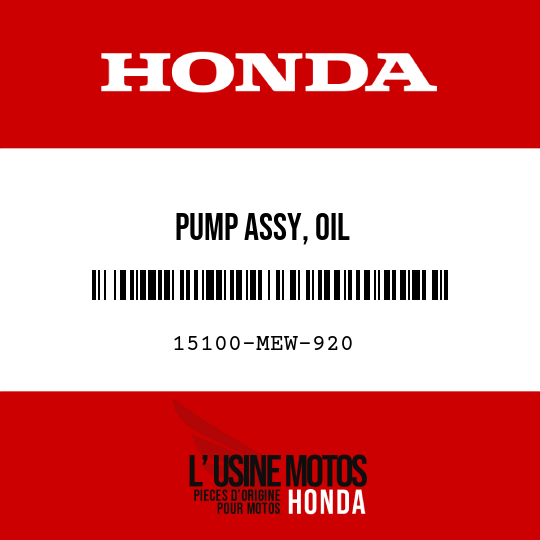 image de 15100-MEW-920 PUMP ASSY, OIL