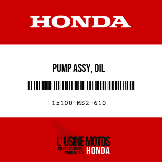 image de 15100-MS2-610 PUMP ASSY, OIL