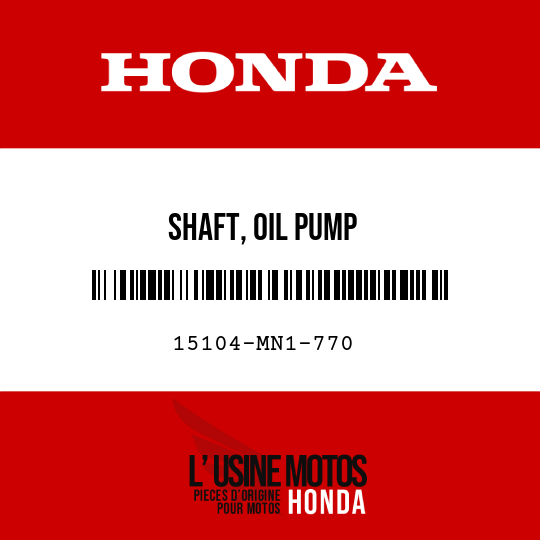 image de 15104-MN1-770 SHAFT, OIL PUMP