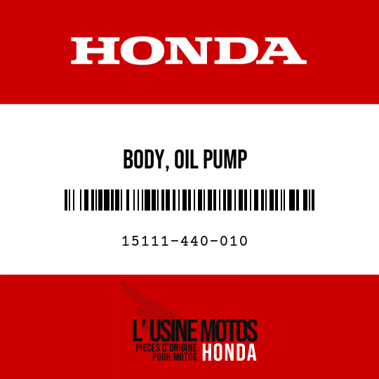 image de 15111-440-010 BODY, OIL PUMP