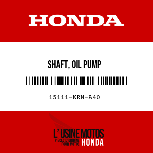 image de 15111-KRN-A40 SHAFT, OIL PUMP