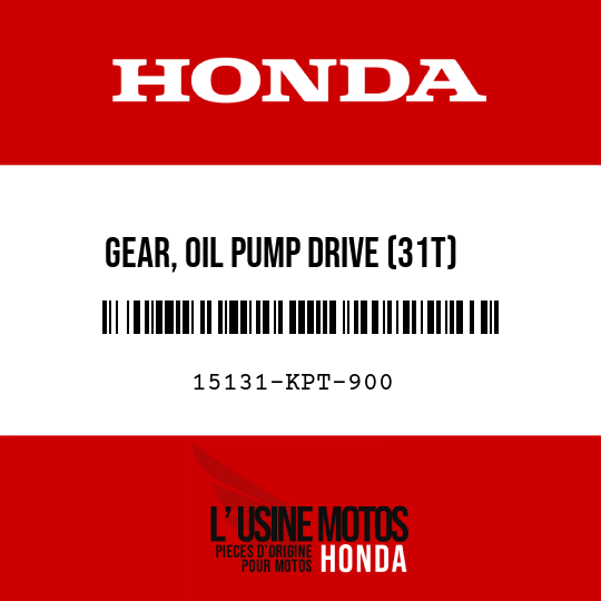 image de 15131-KPT-900 GEAR, OIL PUMP DRIVE (31T)