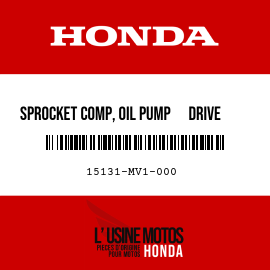 image de 15131-MV1-000 SPROCKET COMP, OIL PUMP      DRIVE (33T)