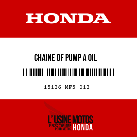image de 15136-MF5-013 CHAINE OF PUMP A OIL