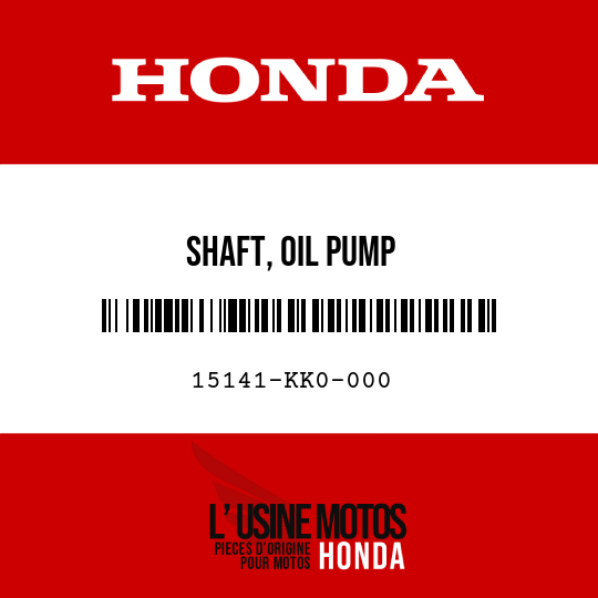 image de 15141-KK0-000 SHAFT, OIL PUMP