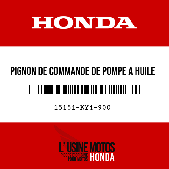 image de 15151-KY4-900 PIGNON DE COMMANDE DE POMPE A HUILE (22T/13T)