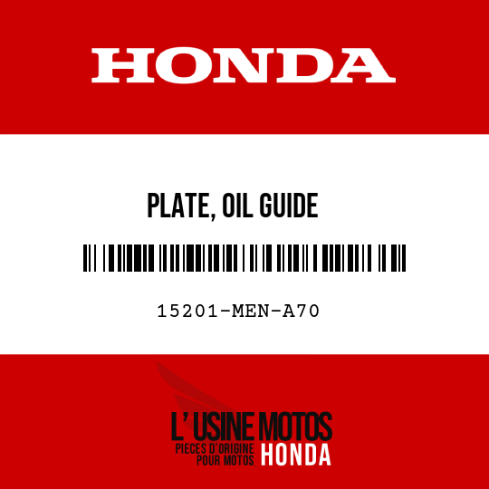 image de 15201-MEN-A70 PLATE, OIL GUIDE