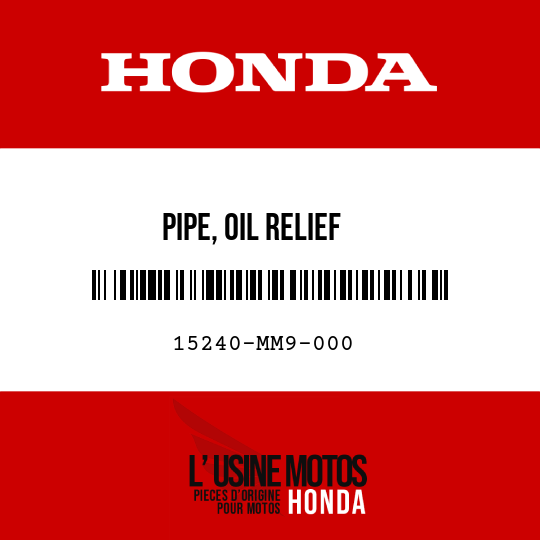 image de 15240-MM9-000 PIPE, OIL RELIEF