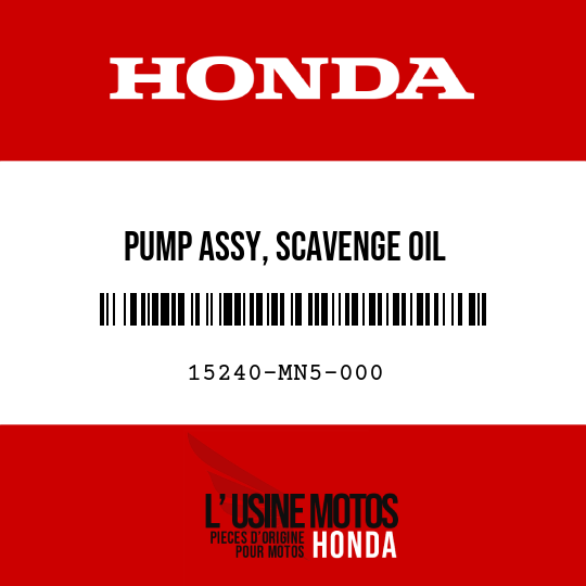 image de 15240-MN5-000 PUMP ASSY, SCAVENGE OIL