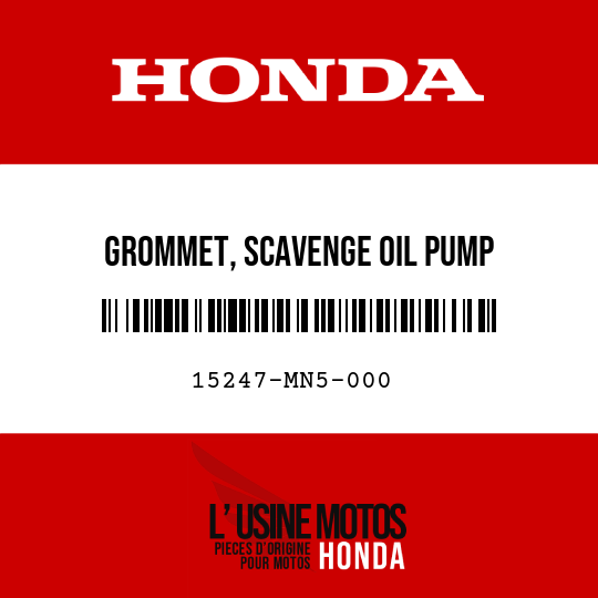 image de 15247-MN5-000 GROMMET, SCAVENGE OIL PUMP