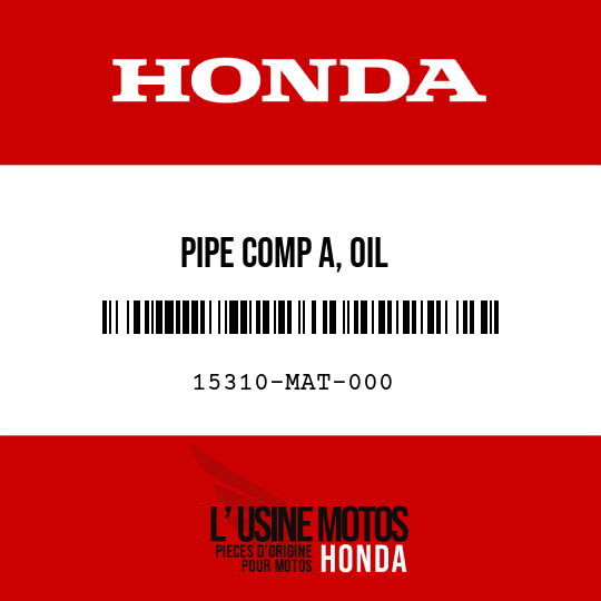image de 15310-MAT-000 PIPE COMP A, OIL