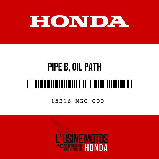 image de 15316-MGC-000 PIPE B, OIL PATH