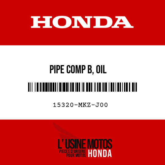 image de 15320-MKZ-J00 PIPE COMP B, OIL