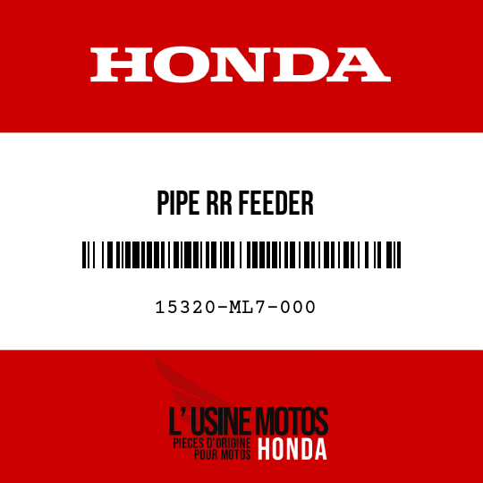 image de 15320-ML7-000 PIPE RR FEEDER