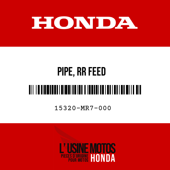 image de 15320-MR7-000 PIPE, RR FEED