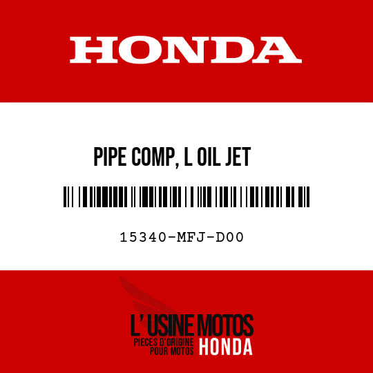 image de 15340-MFJ-D00 PIPE COMP, L OIL JET
