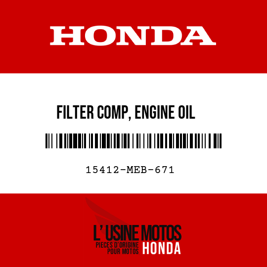 image de 15412-MEB-671 FILTER COMP, ENGINE OIL