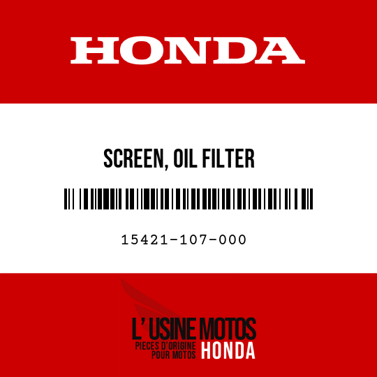 image de 15421-107-000 SCREEN, OIL FILTER